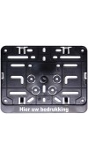 Kentekenplaathouder Motor - bedrukt